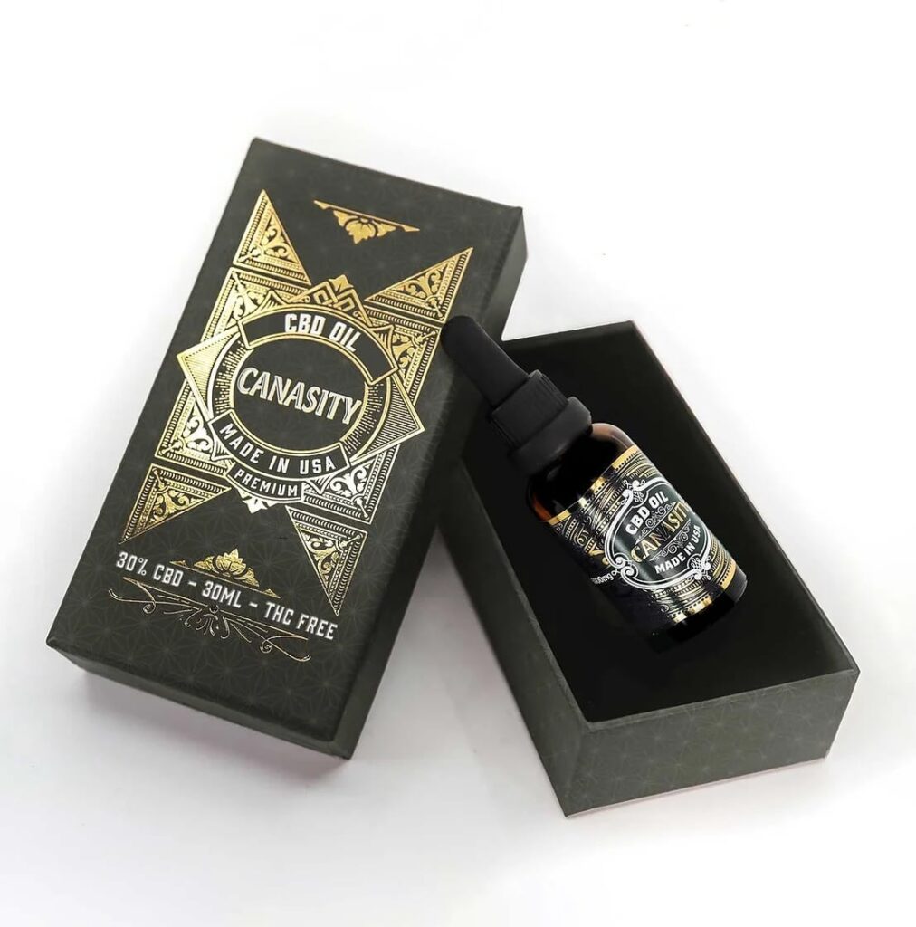 Aceite de CBD Canasity 30 % — caja abierta de 30 ml