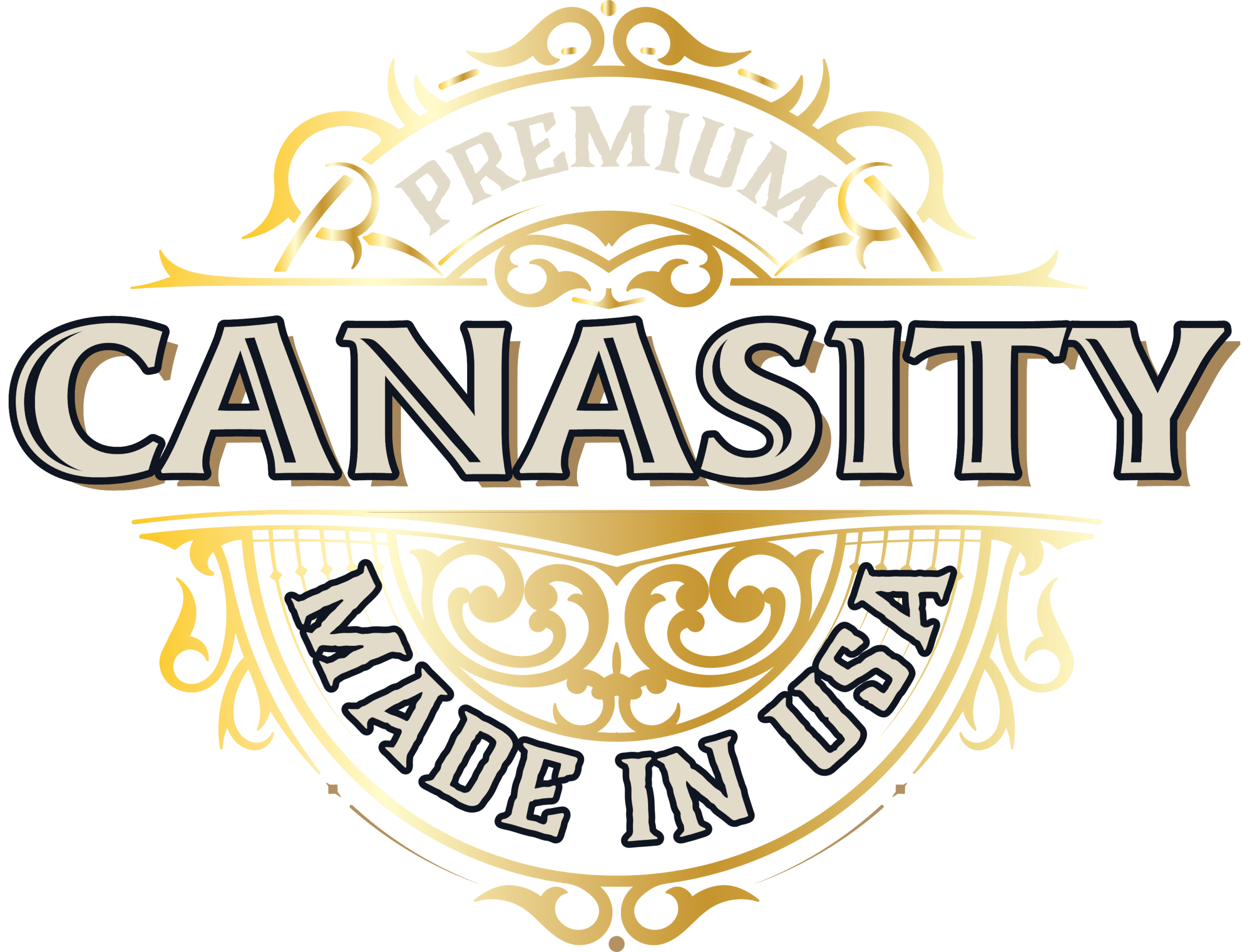 Emblema dorado de Canasity